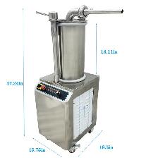 110V Hydraulic Auto Sausage Stuffer Meat Filler Machine 153127