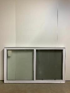 10798CP Fenêtre Coulissante PVC Blanc 2 sect 1 ouvr 67 x 39 1/2