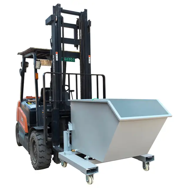 Self-Dumping Steel Hopper for Manual Operation Forklifts 170166 - Photo 3