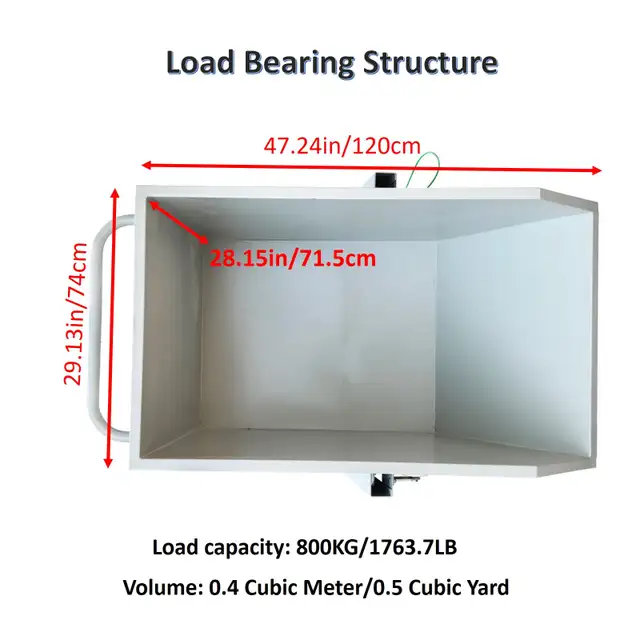 Self-Dumping Steel Hopper for Manual Operation Forklifts 170166 - Photo 10
