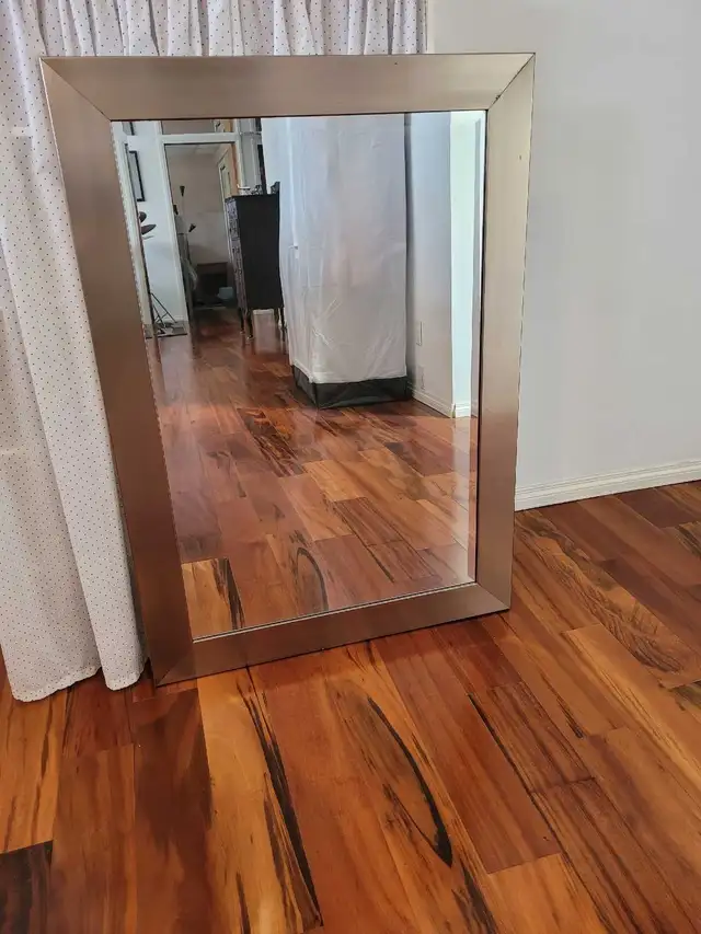 Framed Beveled Mirror