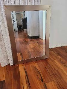 Framed Beveled Mirror