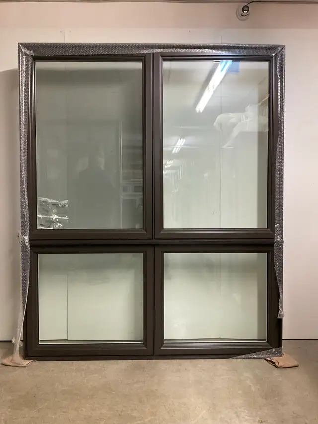 10832JBH Fenêtre Jumelée Battant HYBRIDE Brun Com 71 1/2 x 86