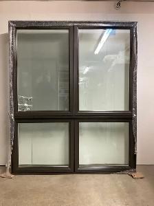 10832JBH Fenêtre Jumelée Battant HYBRIDE Brun Com 71 1/2 x 86