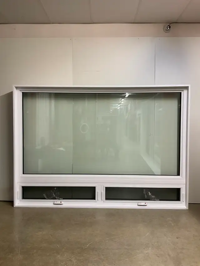 10833JAH Fenêtre Jumelée Auvent HYBRIDE Noir    95 x  67 - Photo 2