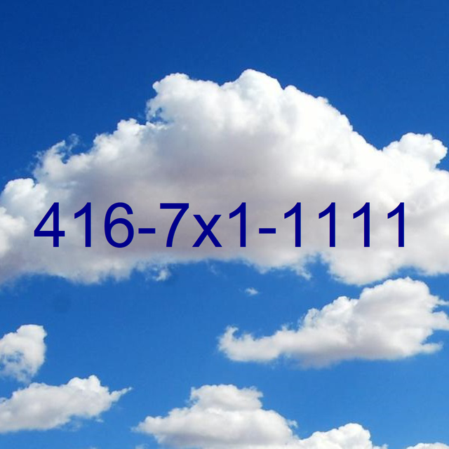 ViP Super Memorable 416 Toronto Easy Phone Numbers 11111