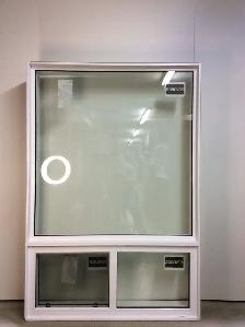 10345JCP Fenêtre Jumelée Coulissante PVC Combiné 47 x 70