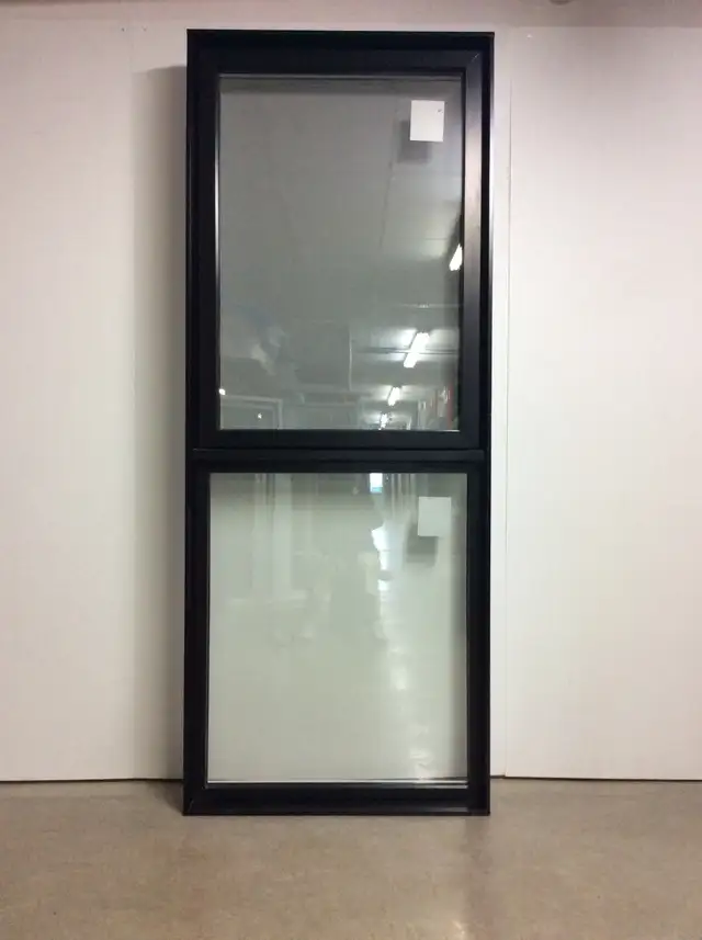 9907JBH Fenêtre HYBRIDE Noir Haut battante Bas fixe 36 x 91 3/4