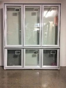 9786JBH Fenêtre Jumelée Battant HYBRIDE  Fixe Haut 71 3/4 x 83