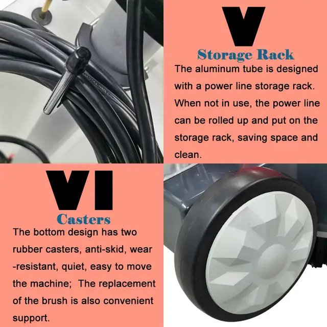 17' Red Floor Scrubber Buffer Polisher Machine 056648 - Photo 5