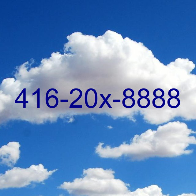 Good Sign For your Busines 416 Number 905 647 area code