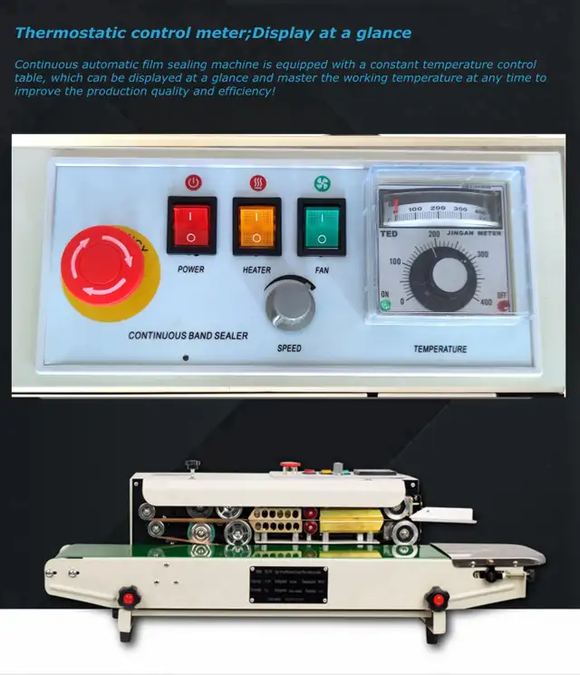 Promotion Continuous Band Horizontal Bag Sealer FR-770 070746 - Photo 9