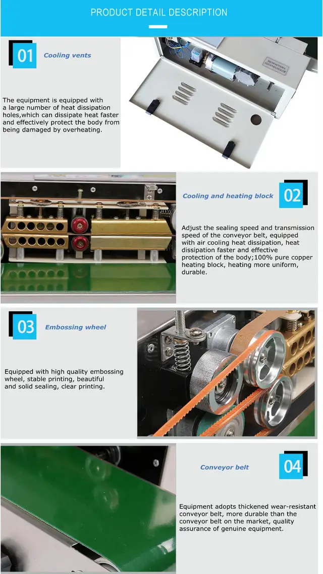 Promotion Continuous Band Horizontal Bag Sealer FR-770 070746 - Photo 10