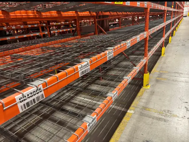 USED RediRack pallet racking beams 8' long x 3' thick for sale - Photo 2