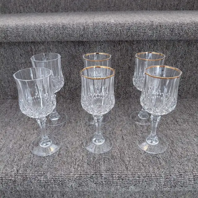 6 coupes à vin Cristal d'Arques Paris