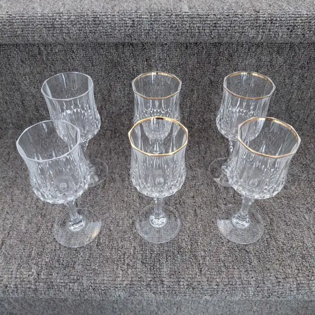 6 coupes à vin Cristal d'Arques Paris - Photo 2