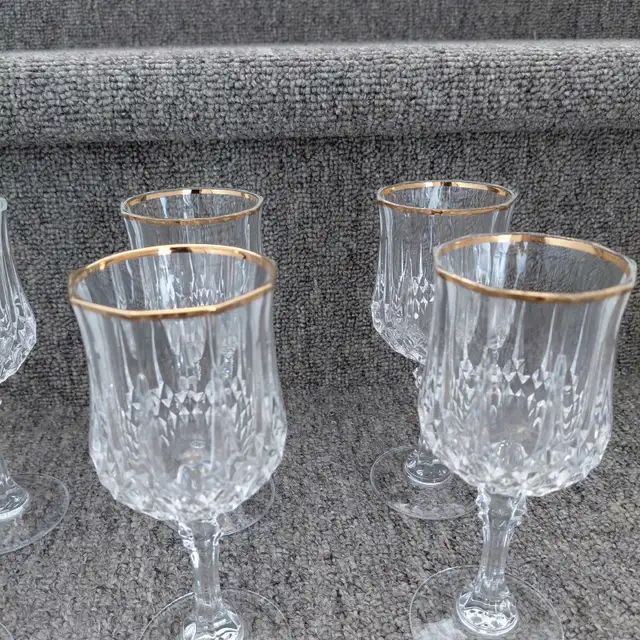 6 coupes à vin Cristal d'Arques Paris - Photo 3