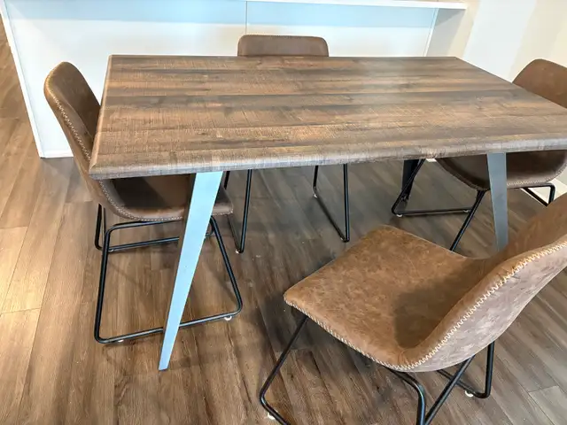 dining table and chairs
