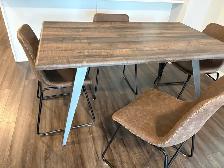 dining table and chairs