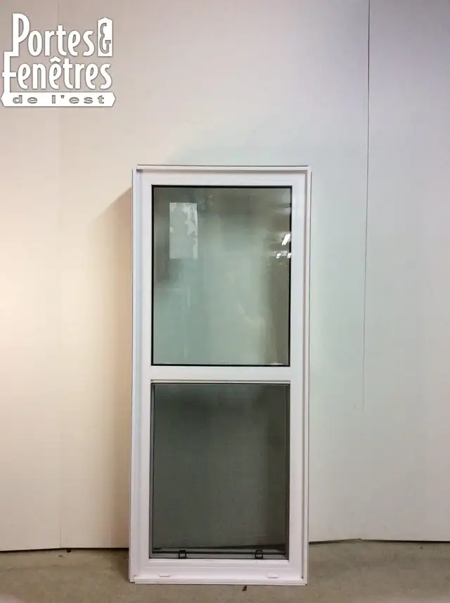 10287GP Fenêtre Guillotine PVC Guillotine simple 25 x 58 1/2