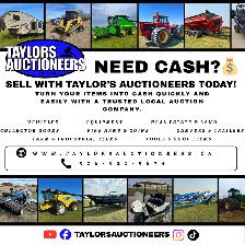 NEED CASH? SELL WITH TAYLOR’S AUCTIONEERS TODAY!