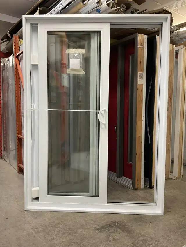 1357PP Porte patio PVC 5′ Blanche 58 3/4×81 1/8 ouv. Gauche - Photo 2