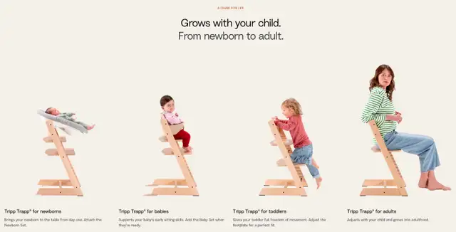 Norwegian STOKKE Tripp Trapp Baby/Toddler/Child Chair FOR SALE