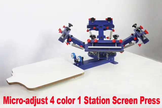 Micro-adjust Table Type 4 Color 1 Station Press Printer 006522 - Photo 9