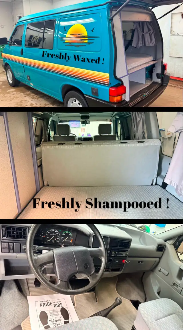 1994 VW Euro Van Trailer RV Freshly Certified Waxed Shampooed: - Photo 2