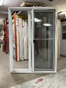 1357PP Porte patio PVC 5′ Blanche 58 3/4×81 1/8 ouv. Gauche