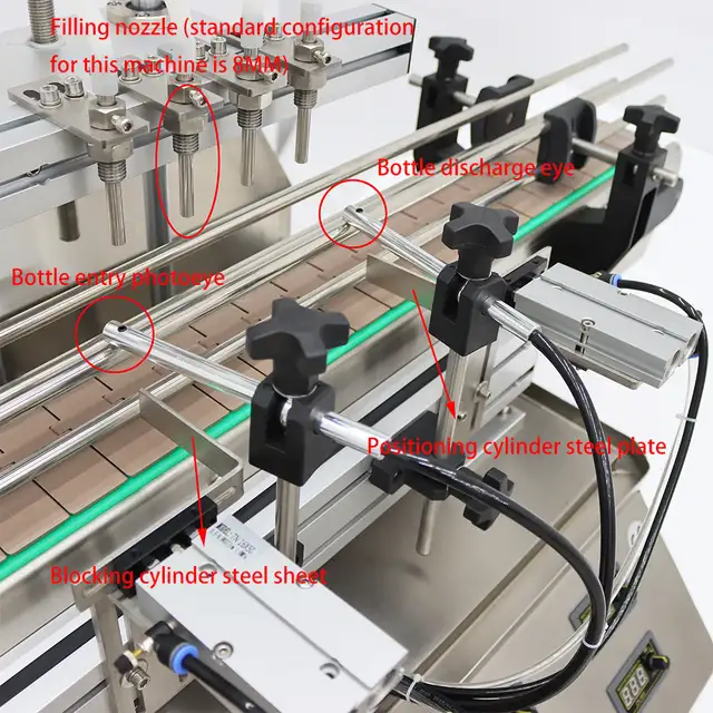 Desktop Four Head Magnetic Pump Liquid Filling Machine 160187 - Photo 6