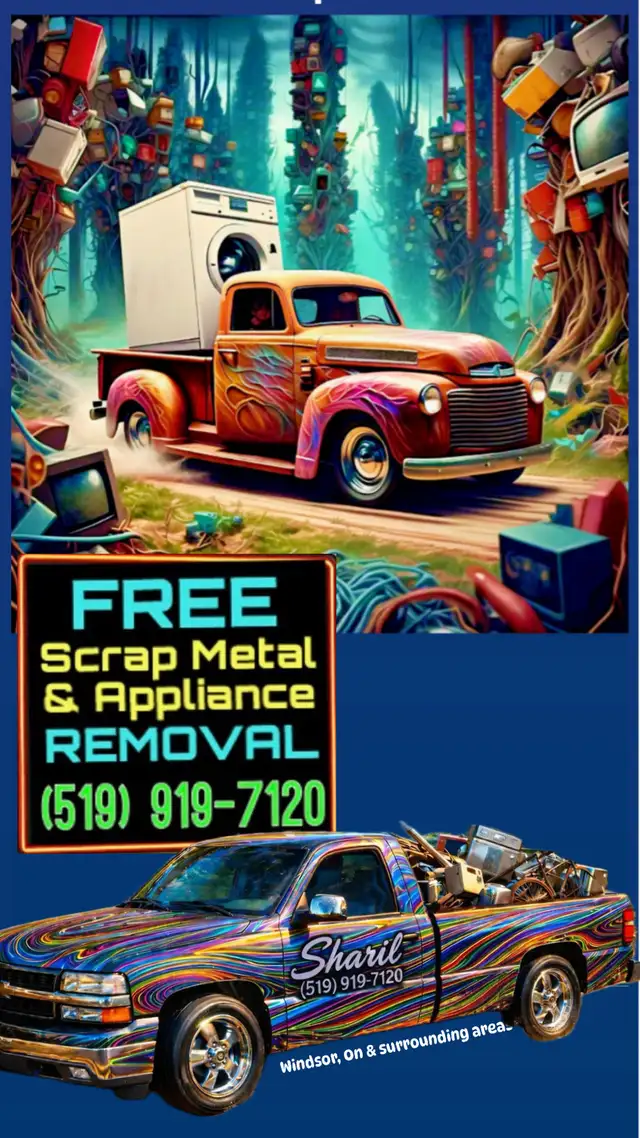 SCRAPPER: (519) 919-7120 FREE Appliance & Scrap Metal Pick Up