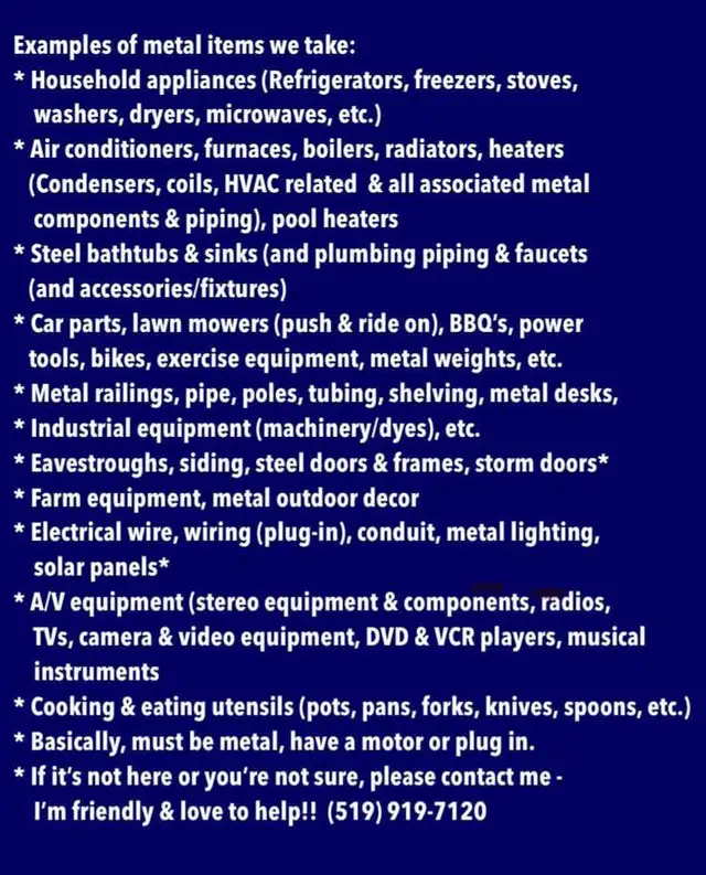 SCRAPPER: (519) 919-7120 FREE Appliance & Scrap Metal Pick Up - Photo 4