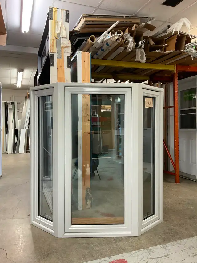 10757BWP Fenêtre Bay Windows PVC Projection 16 1/2 60 1/2x60 3/4