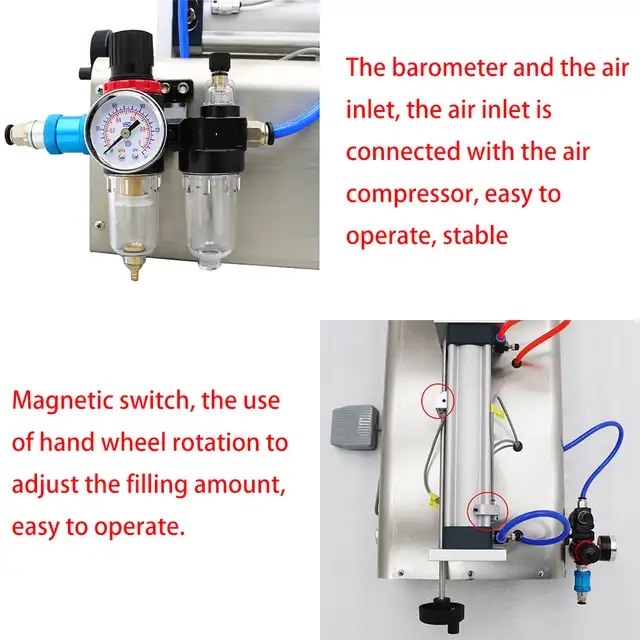 10-300ml Paste Filling Heating Machine Piston Filler 110V 160438 - Photo 4