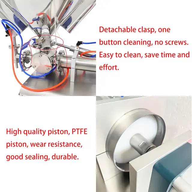 10-300ml Paste Filling Heating Machine Piston Filler 110V 160438 - Photo 7