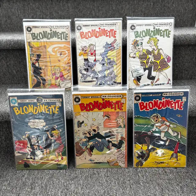 6 bd blondinette vintage 1970