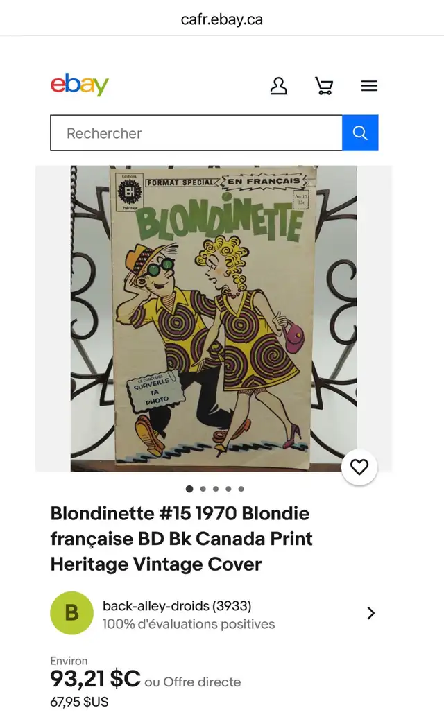 6 bd blondinette vintage 1970 - Photo 8