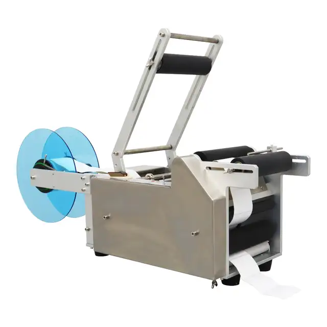 Semi-Automatic Round Bottle Labeling Machine for Packaging160829 - Photo 3