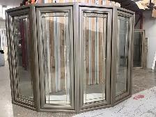 10311BWH Fenêtre Bay Window HYBRIDE Bronze moyen 84×60 1/4