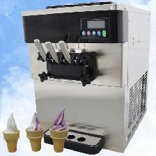 2 1Flavors Stainless Steel Soft Ice Cream Machine 3 Heads 210185