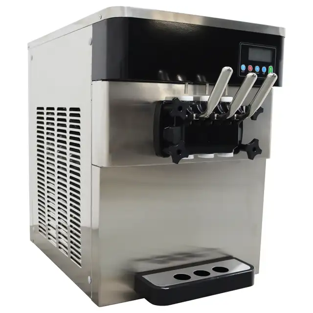 2 1Flavors Stainless Steel Soft Ice Cream Machine 3 Heads 210185 - Photo 3