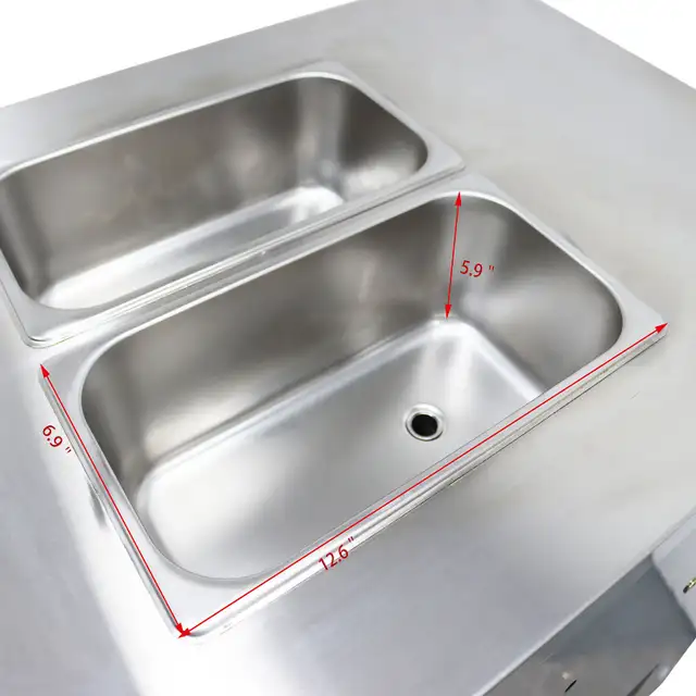 2 1Flavors Stainless Steel Soft Ice Cream Machine 3 Heads 210185 - Photo 6