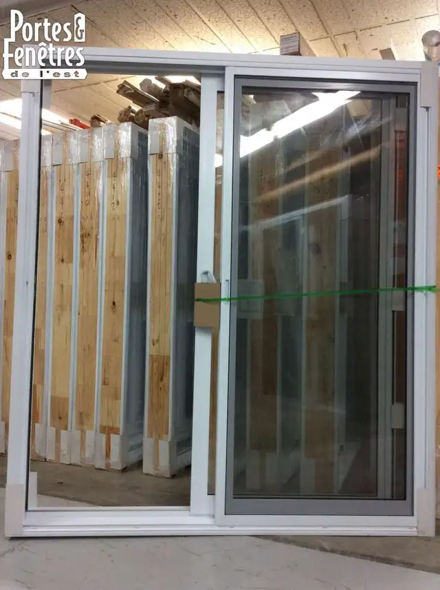 6PPvPorte Patio PVC Verre Low-E Blanc Énergie Star 70 1/2 X 81 - Photo 2