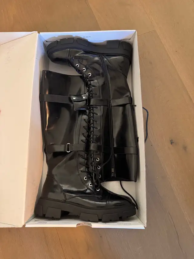 Aldo Knee-High Combat Boots – Like New (Worn Once) - Photo 2