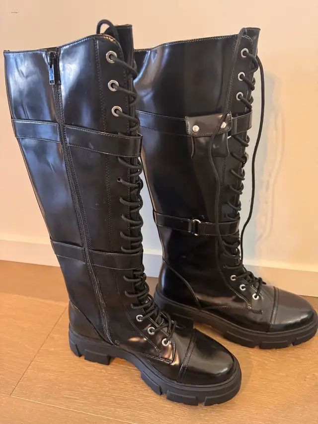 Aldo Knee-High Combat Boots – Like New (Worn Once) - Photo 3