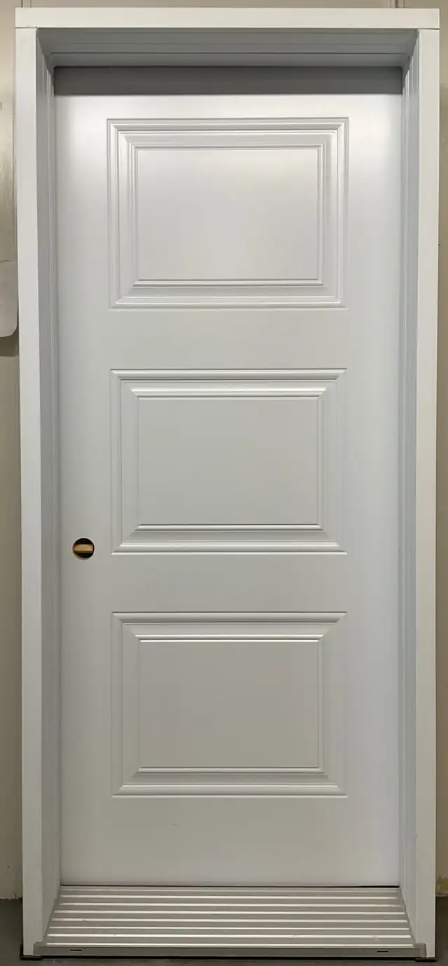 1445PA Porte d’acier 34″D Blanche Sydney bosse intérieur