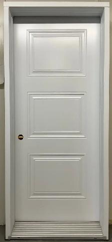 1445PA Porte d’acier 34″D Blanche Sydney bosse intérieur