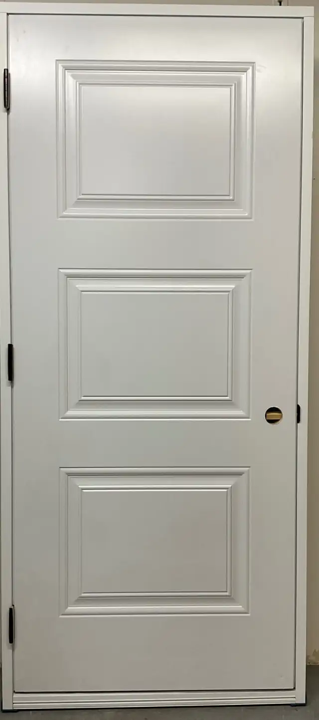 1445PA Porte d’acier 34″D Blanche Sydney bosse intérieur - Photo 2