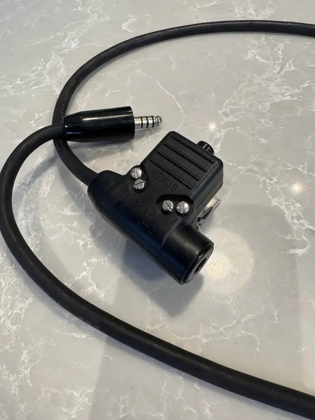 hélicoptère PTT push to talk chord